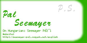 pal seemayer business card